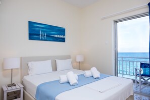 Apartment, 2 Bedrooms, Sea View | 2 bedrooms, iron/ironing board, free cribs/infant beds, free WiFi