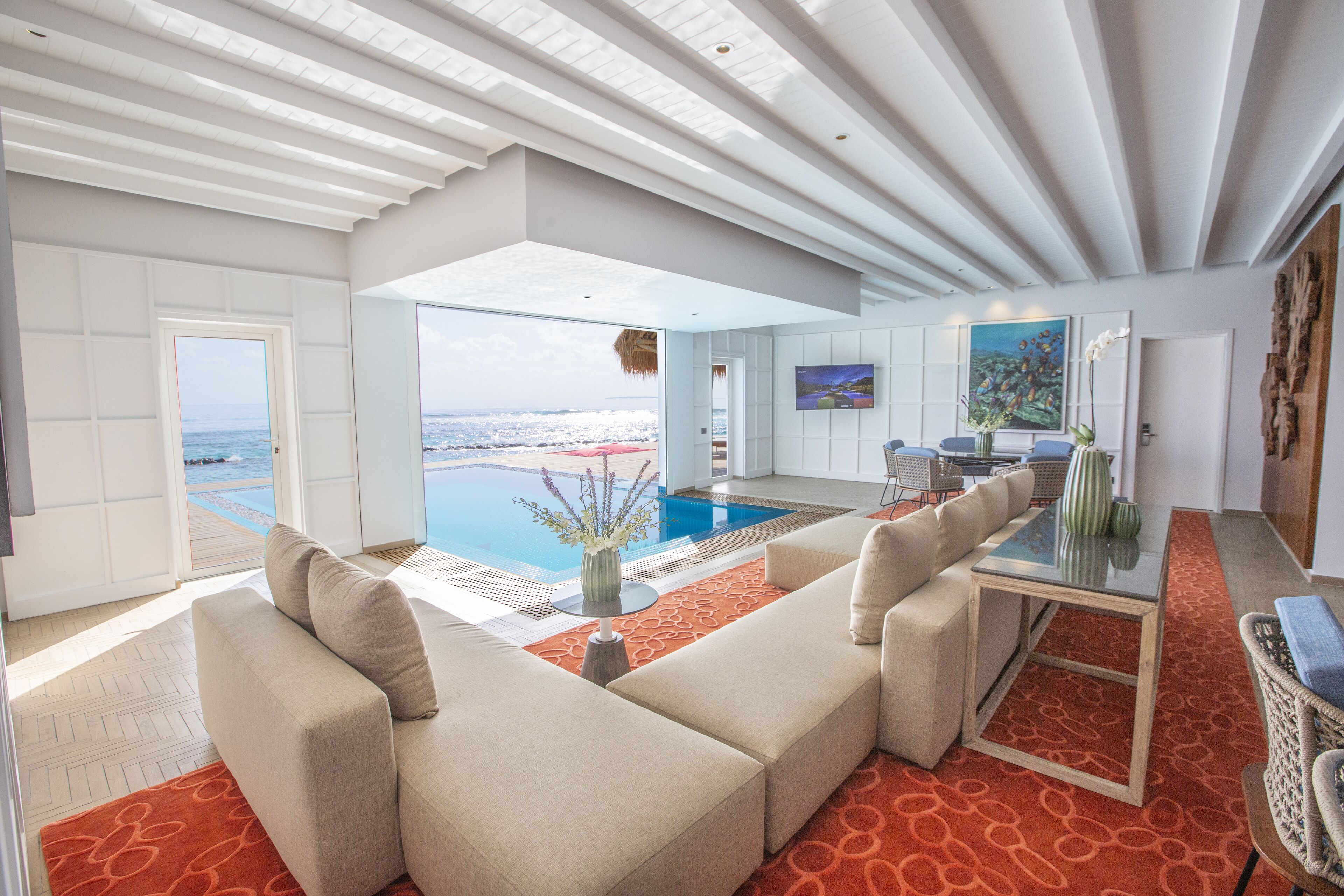 Presidential-Suite | Wohnbereich | 50-Zoll-LCD-Fernseher mit Kabelempfang, Fernseher, iPod-Dockingstation