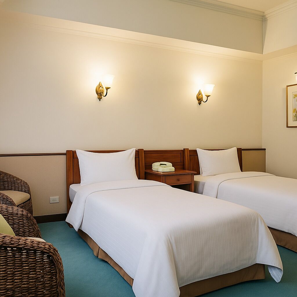 standard twin room, 1 bedroom, bathtub | 1 bedroom, desk, blackout curtains, soundproofing