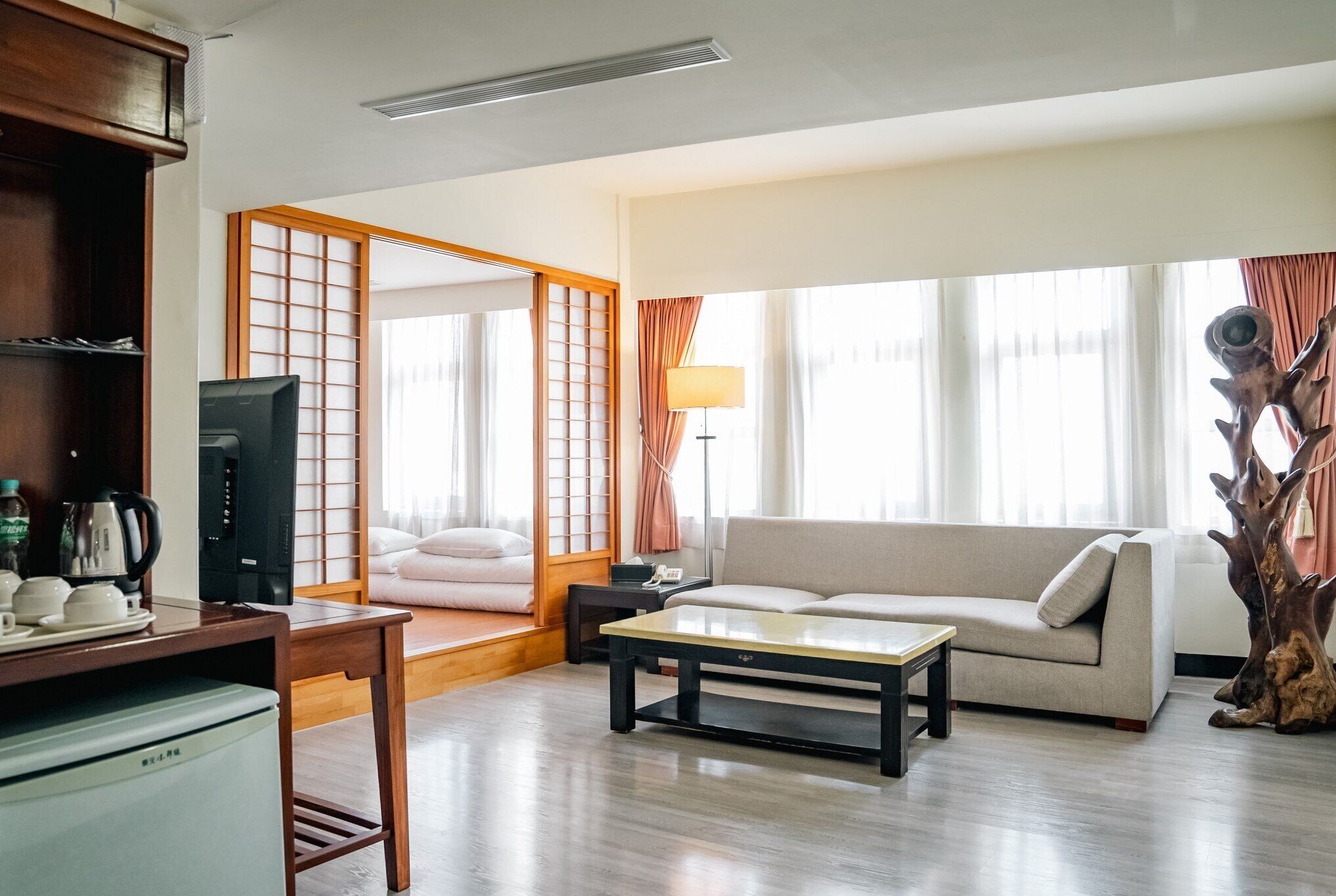 east coast garden six-person suite | 1 bedroom, desk, blackout curtains, soundproofing