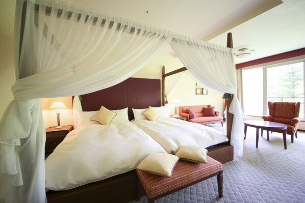 Habitación con 2 camas individuales, para fumadores (Anniversary, SD2NH8) | Edredón, caja de seguridad en la habitación y escritorio 