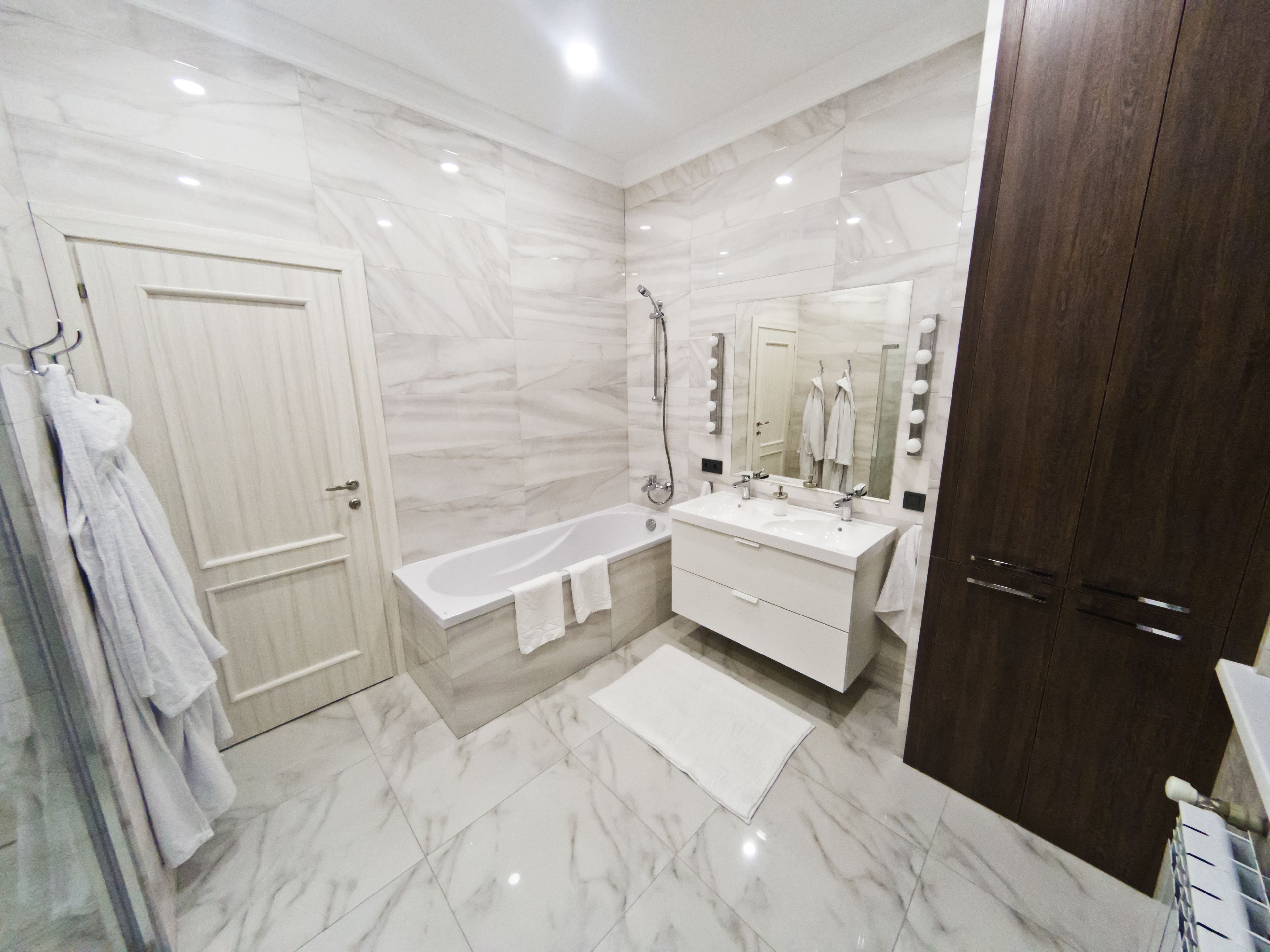 shower, free toiletries, hair dryer, bathrobes