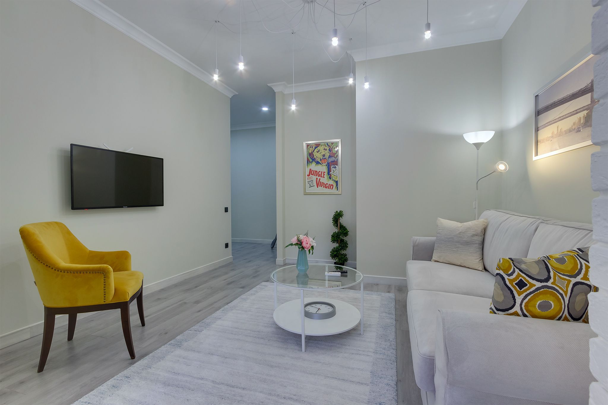 Grand Apartment, 1 Queen Bed with Sofa bed, Ground Floor | Living room | Smart TV, Netflix, pay films, streaming services