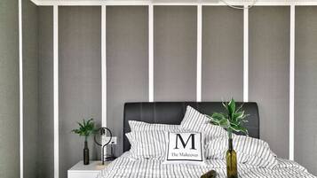 Exclusieve maisonnette, 3 slaapkamers | 3 slaapkamers, luxe beddengoed, een bureau, gratis wifi