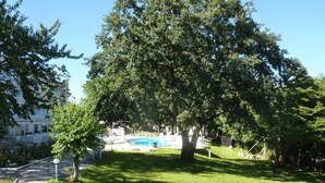 A grassy area with a pool and a building in the background. - Hotel Zarya- All Inclusive Light (Golden Sands)