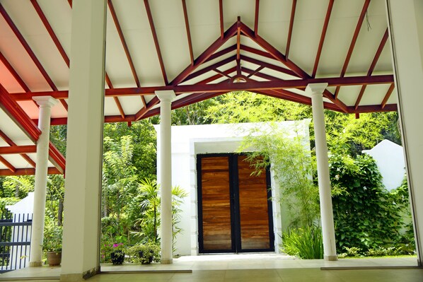 Blick von der Unterkunft