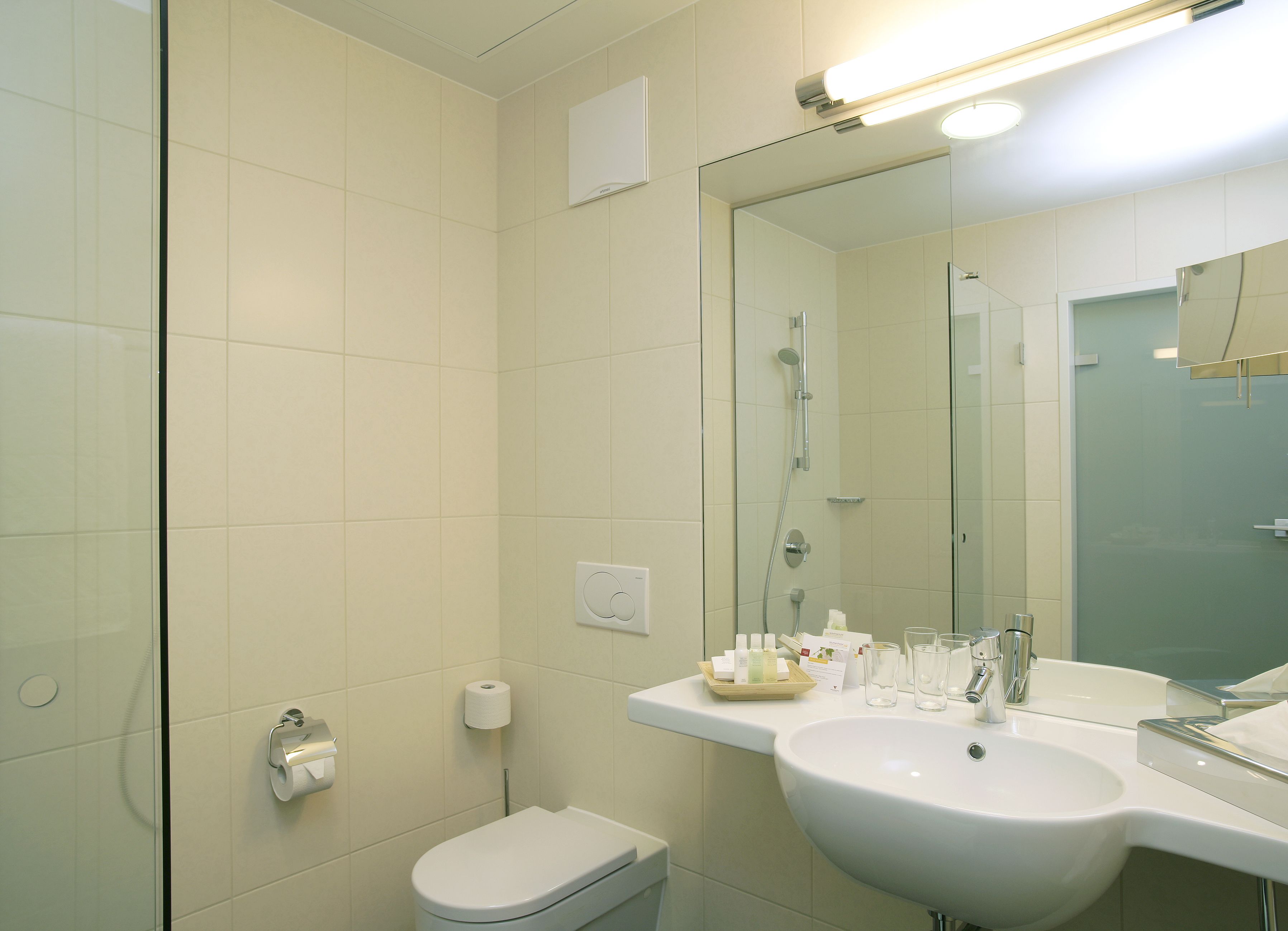 shower, free toiletries, hair dryer, dressing gowns