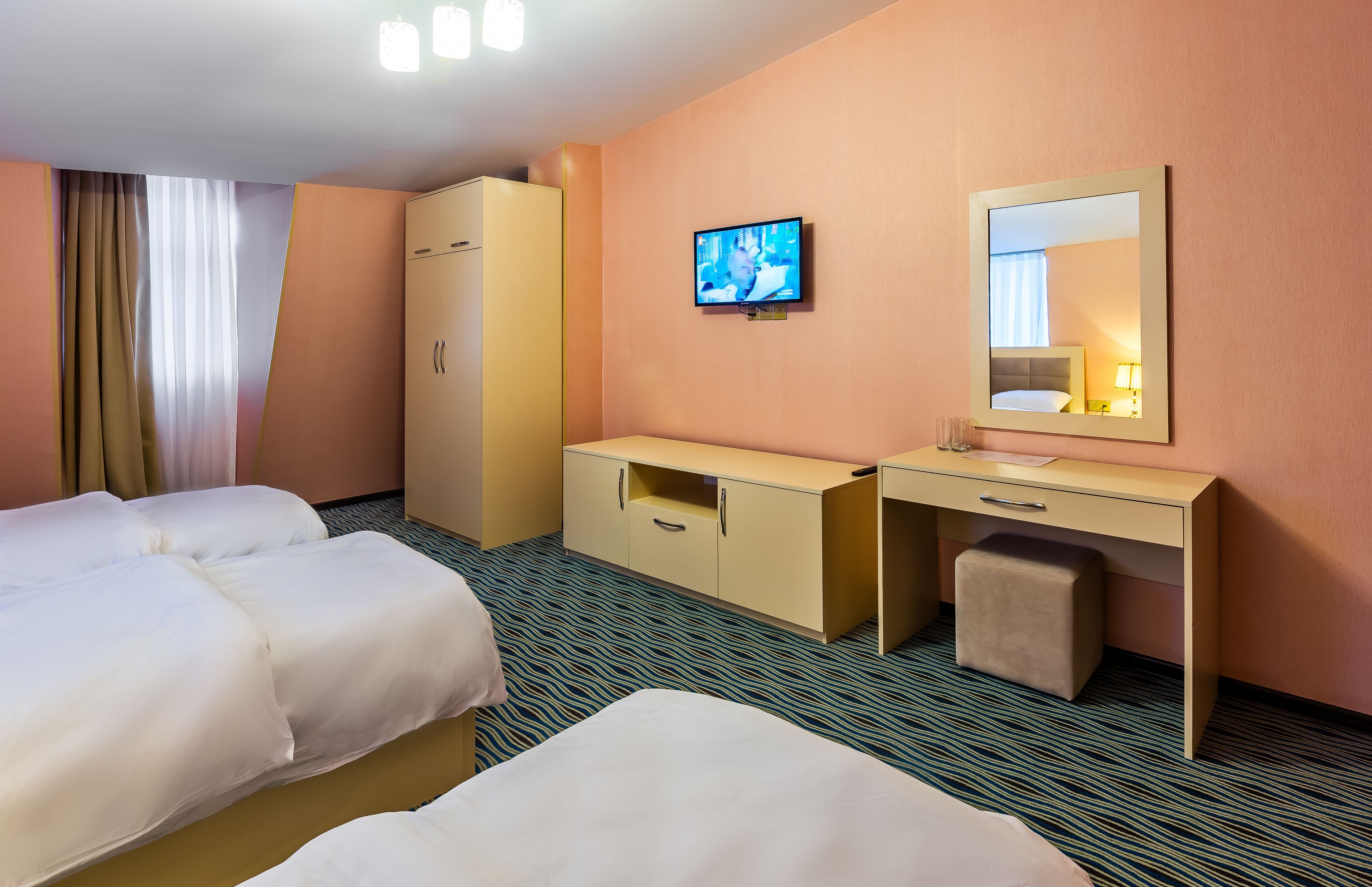 standard triple room, 3 bedrooms, smoking | premium bedding, minibar, in-room safe, desk