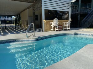 屋外プール、温水プール