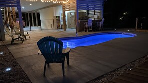 屋外プール、温水プール