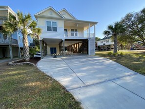 Exterior - Ultimate Beach Getaway in Beautiful Home with heated pool option! (Oak Island)