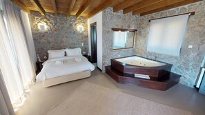 Suite ejecutiva, hidromasaje | Ropa de cama de alta calidad, minibar, insonorización y wifi gratis