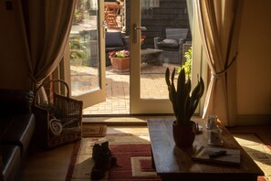 Traditional Cottage, 2 Bedrooms, Kitchen, Partial Sea View | Living area | Flat-screen TV - Norfolk Accommodation - mYminiBreak (King's Lynn)