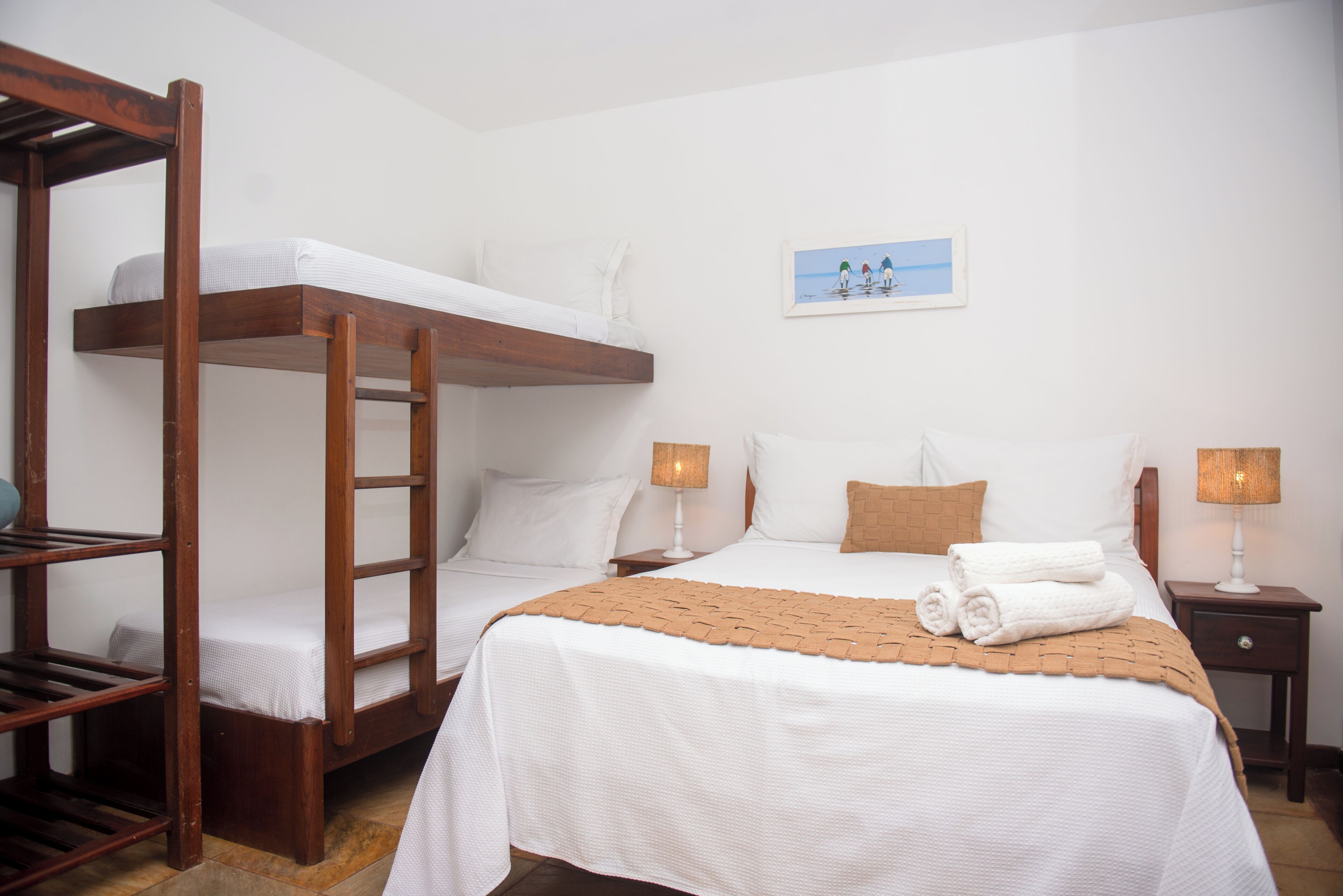 Quadruple Room, Balcony, Pool View | Premium bedding, pillowtop beds, desk, laptop workspace