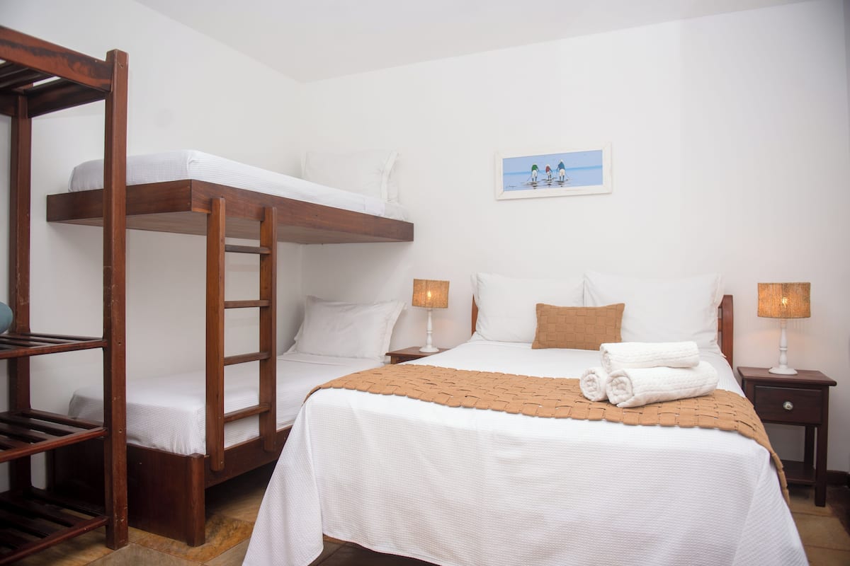 Quadruple Room, Balcony, Pool View | Premium bedding, pillowtop beds, desk, laptop workspace