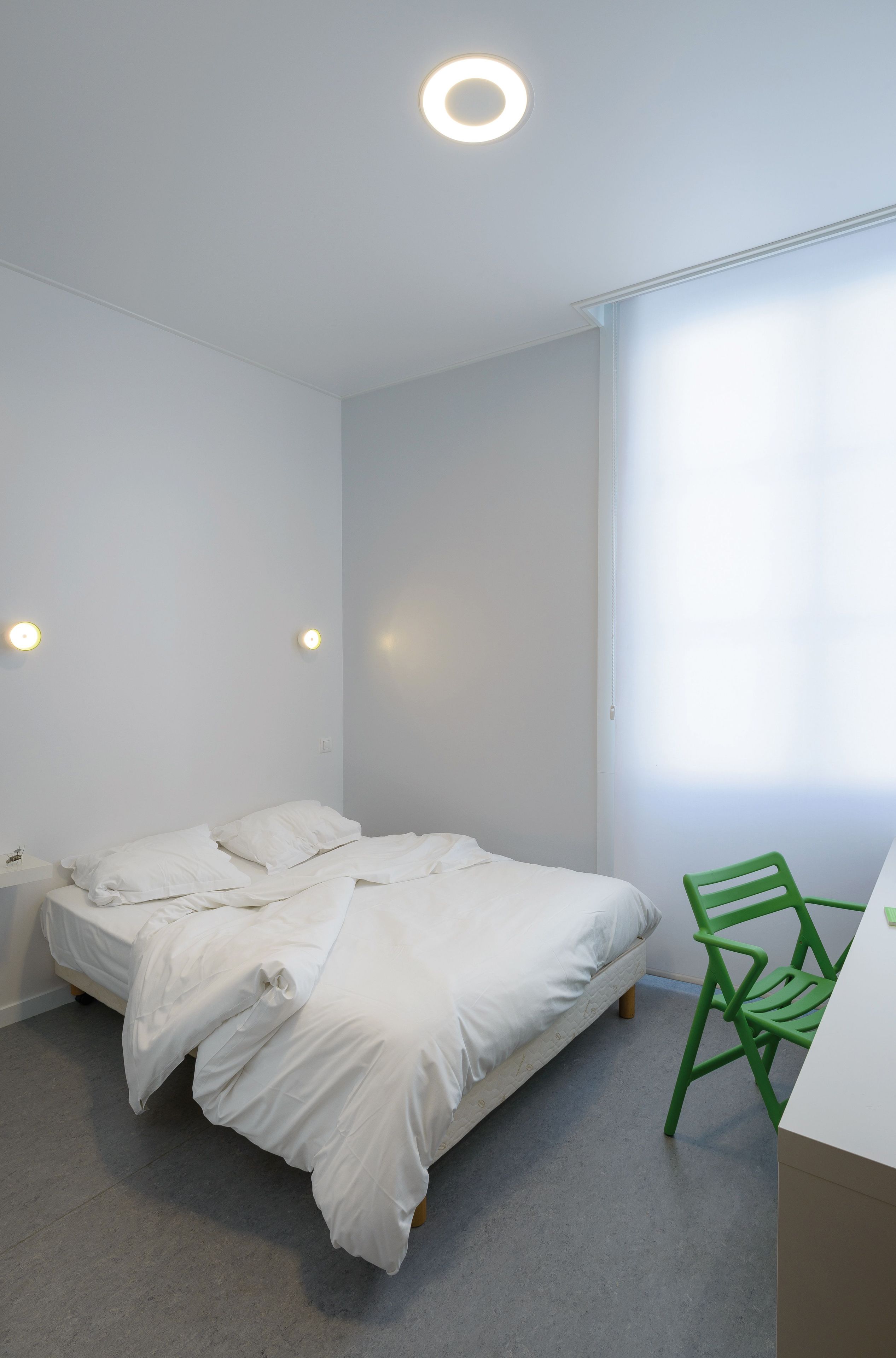 classic double room (1 double bed, sink and shower) shared bathroom | premium bedding, individually decorated, individually furnished, desk