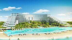 Outdoor pool, an infinity pool
