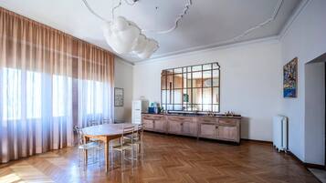 Superior Apartment, 2 Bedrooms | Private kitchen | Full-size fridge, microwave, stovetop, espresso maker