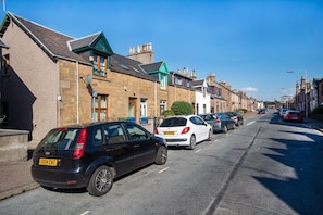 Limited parking, car recommended