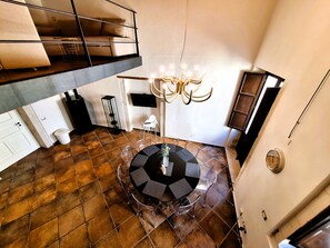 Duplex, 3 Bedrooms, Partial Sea View | Living area | Flat-screen TV, DVD player, pay films