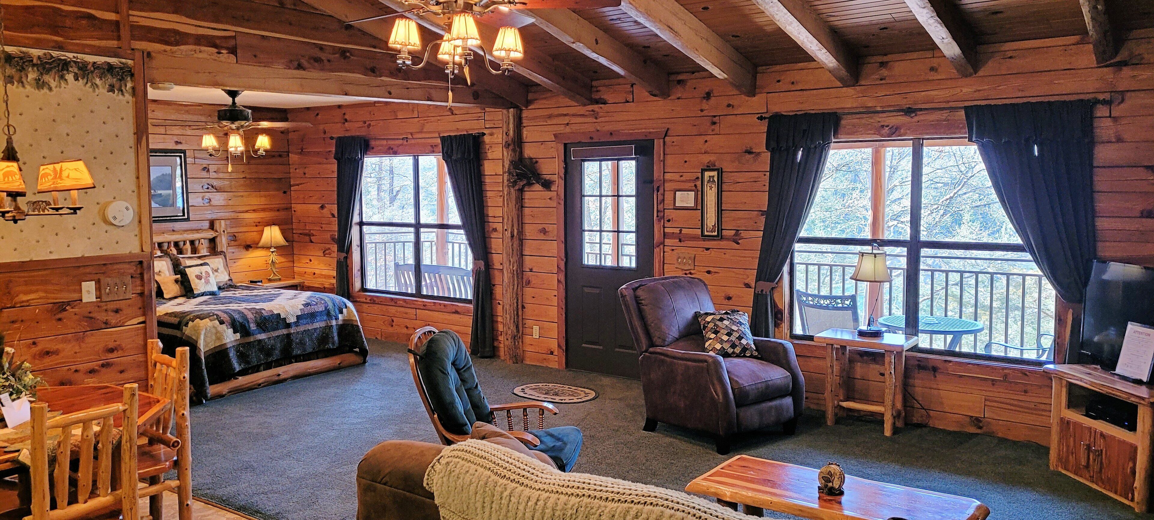 Smart TV, fireplace, DVD player