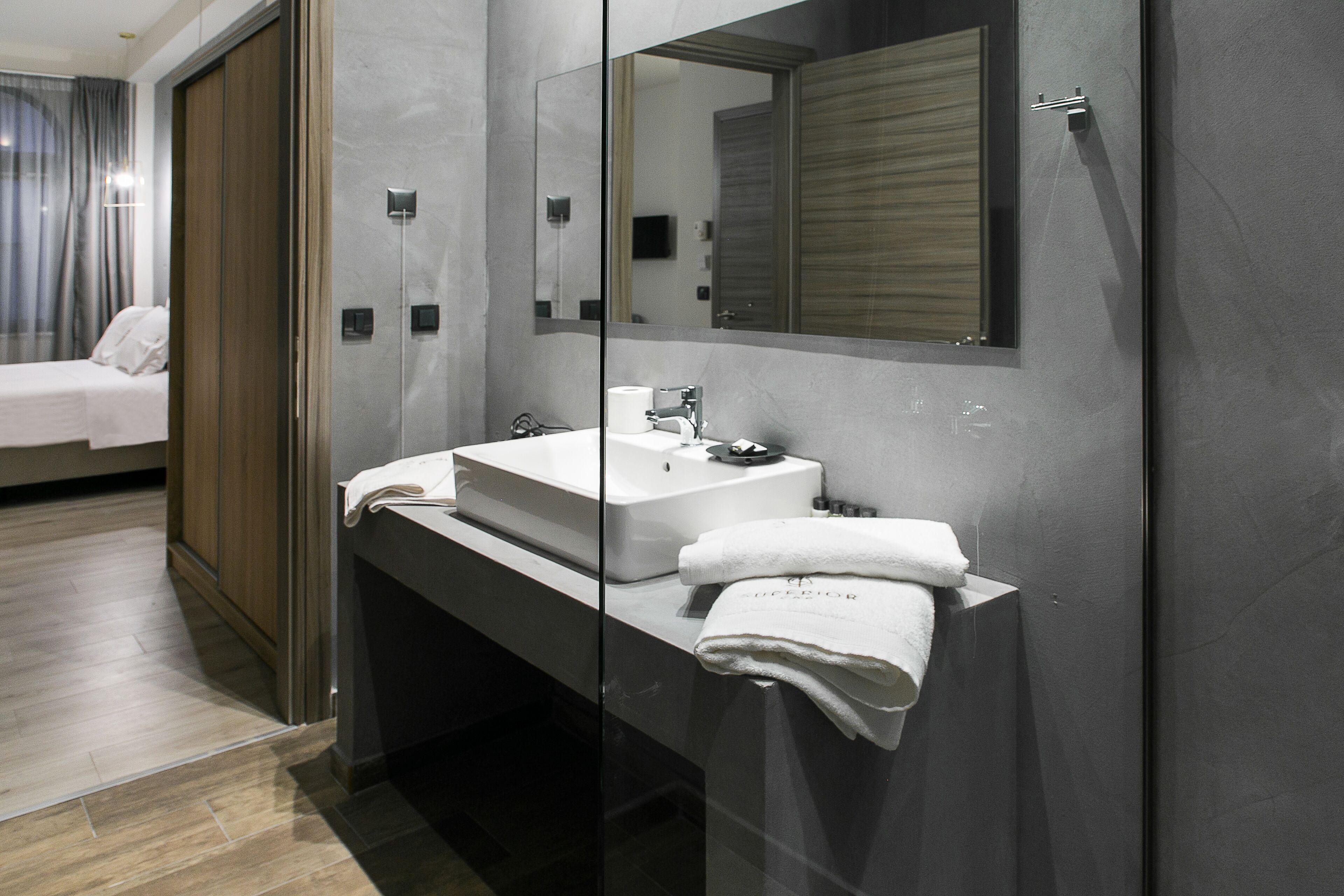 superior room | in-room safe, desk, laptop workspace, blackout curtains