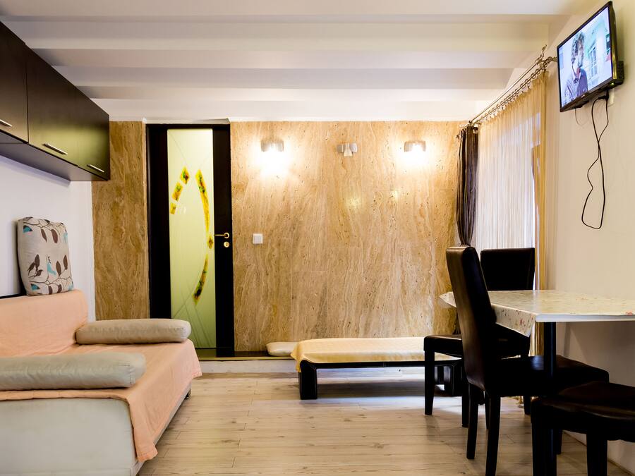 Apartment, 1 Bedroom (4 Adults) | Living area | TV