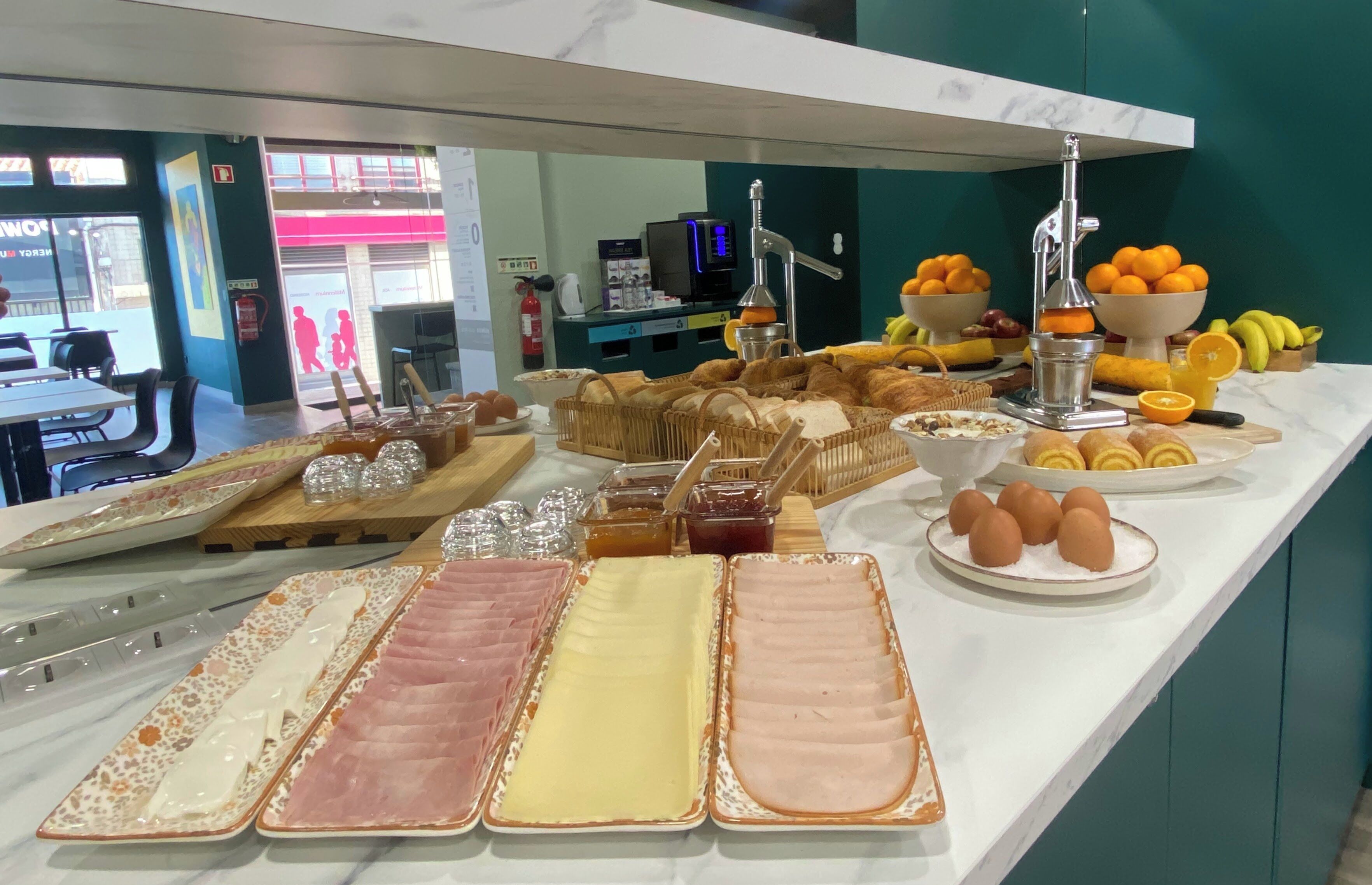 daily buffet breakfast (eur 7.50 per person)