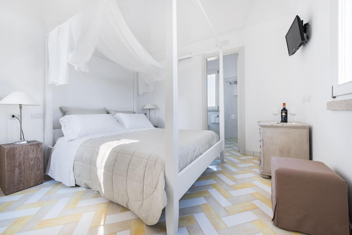 1 habitación y ropa de cama de alta calidad