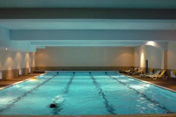 Indoor pool, seasonal outdoor pool