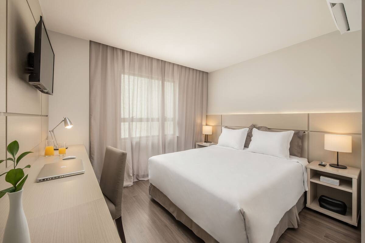Minibar, in-room safe, desk, blackout curtains