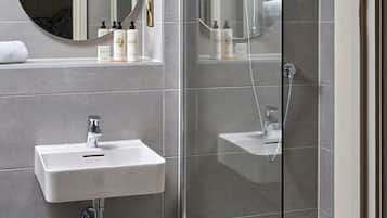 Free toiletries, hair dryer, towels