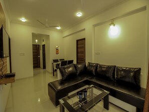 Double or Twin Room | Lobby sitting area - OYO 9792 Home 2BHK Poolside Siolim (Oxel)