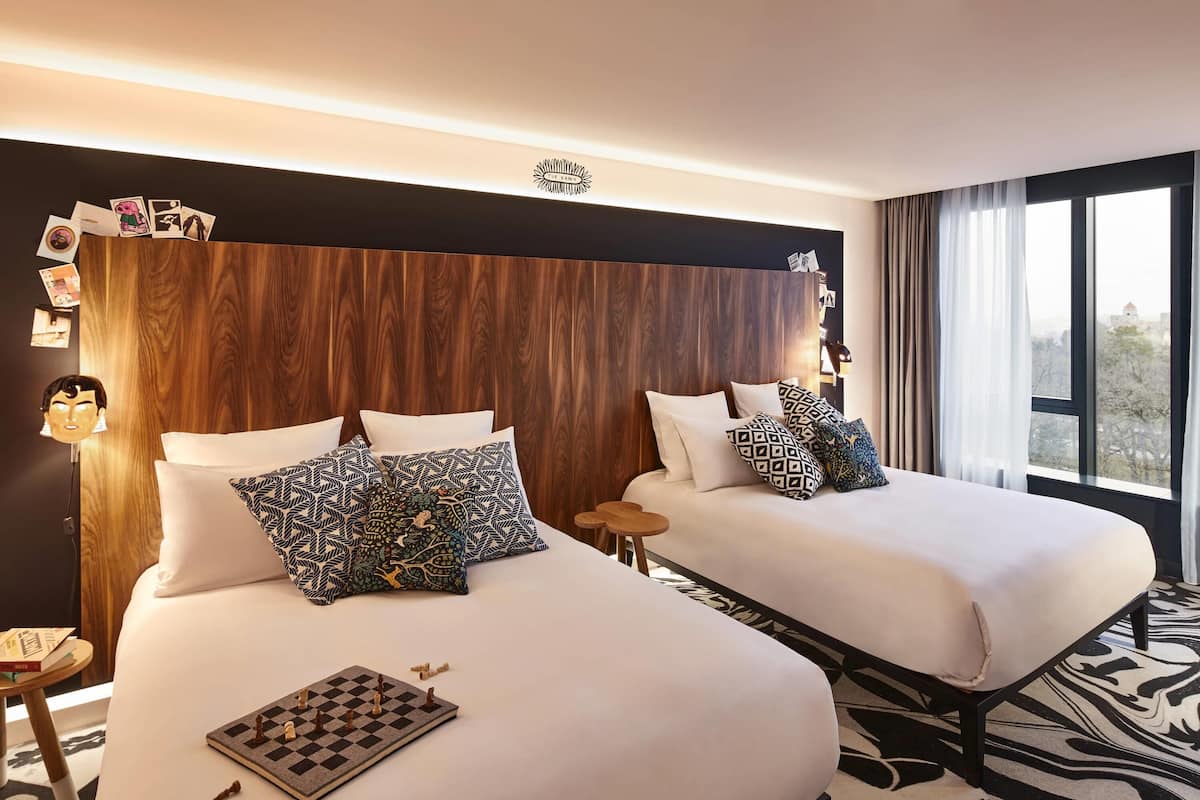 Room, 2 Queen Beds, Terrace (XXL Mama) | Egyptian cotton sheets, premium bedding, pillow-top beds, in-room safe