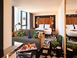 Egyptian cotton sheets, premium bedding, pillow-top beds, in-room safe
