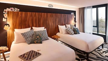 Huone, 2 keskisuurta parisÀnkyÀ, terassi (XXL Mama) | Egyptinpuuvillaiset lakanat, ylelliset vuodevaatteet