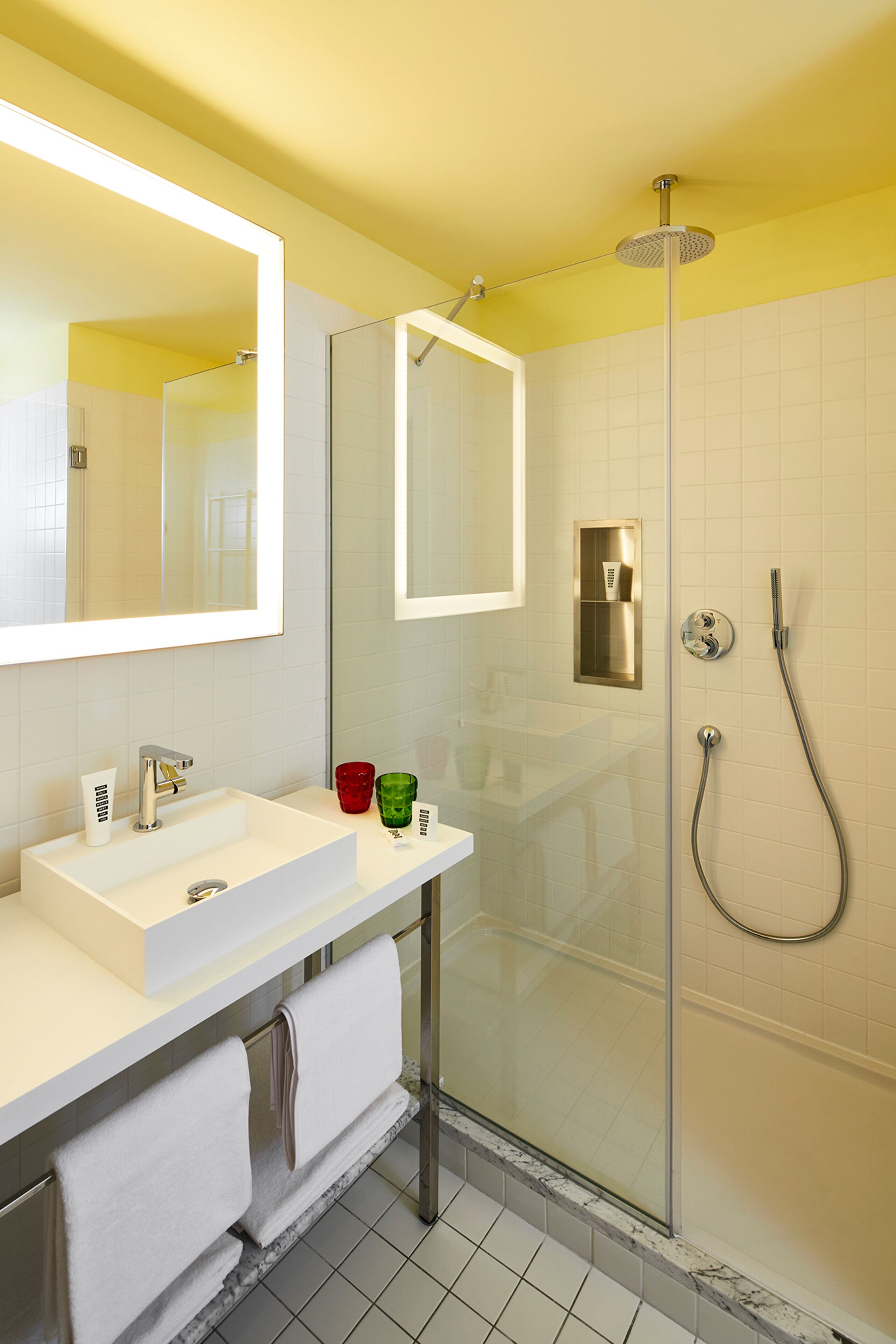 room, 1 king bed, terrace (large mama) | bathroom | shower, designer toiletries, hair dryer, slippers