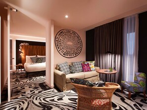 Chambre, 2 grands lits, terrasse (XXL Mama)