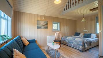 Bungalow, patio | 1 dormitorio, cunas gratuitas, ropa de cama
