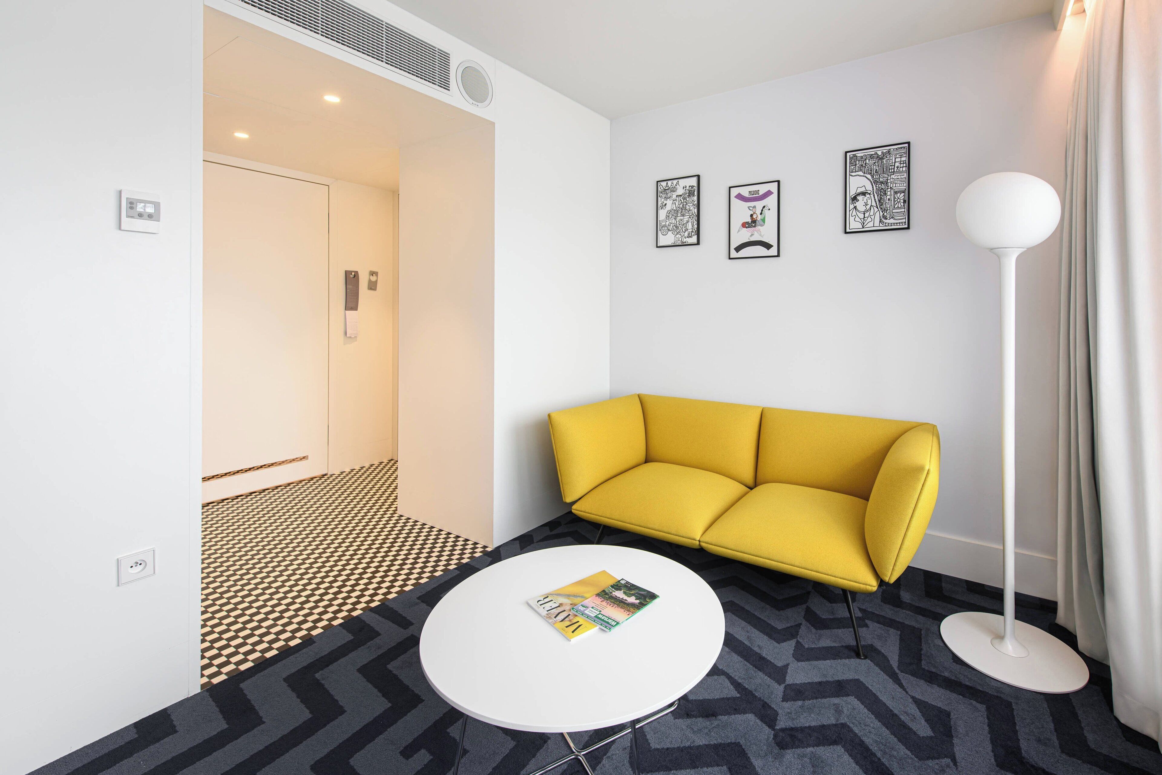 junior suite, 1 king bed | living room | 49-inch lcd tv with cable channels, tv, pay films