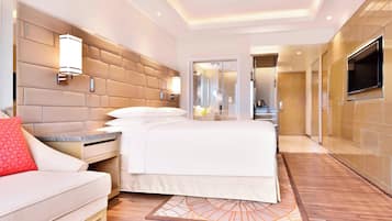 Premium bedding, down duvets, minibar, in-room safe