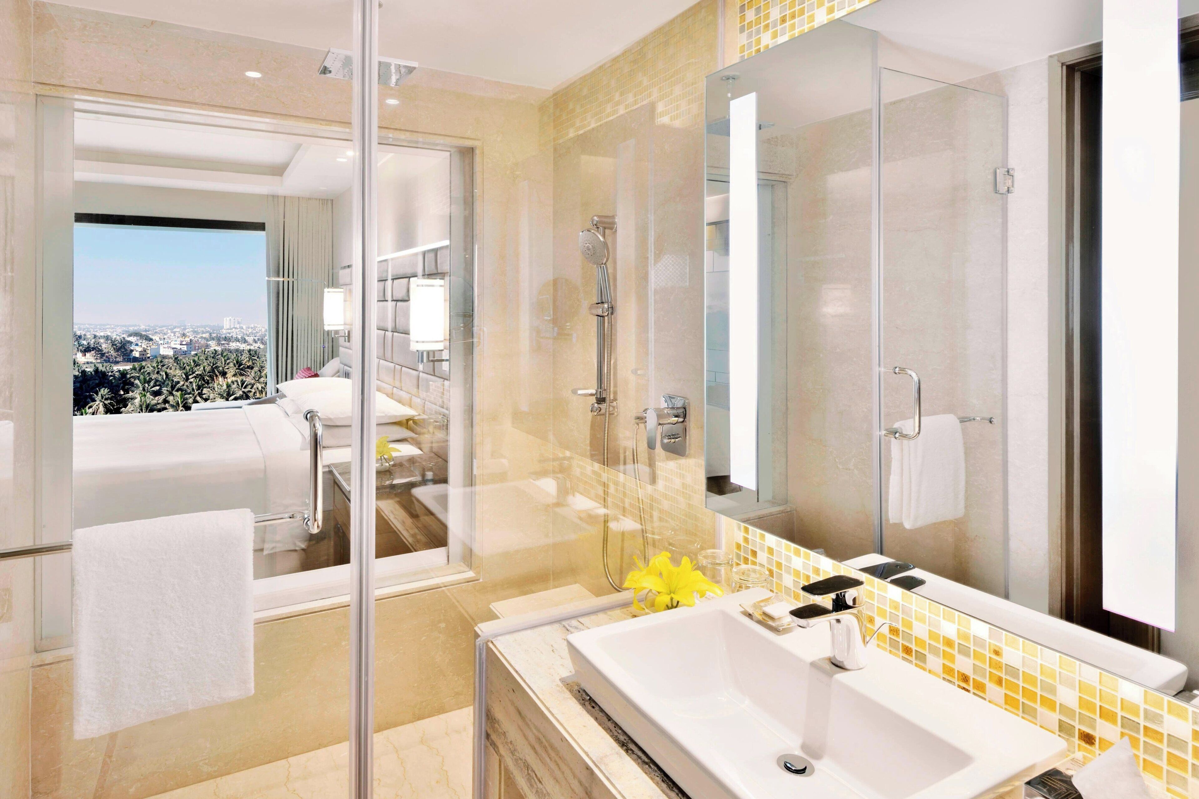 free toiletries, hair dryer, bathrobes, slippers