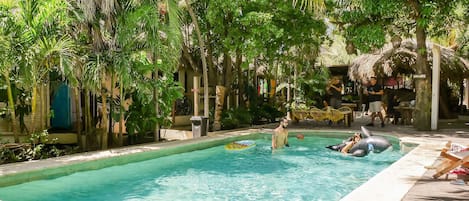 2 outdoor pools, open 7:00 AM to 8:00 PM, sun loungers