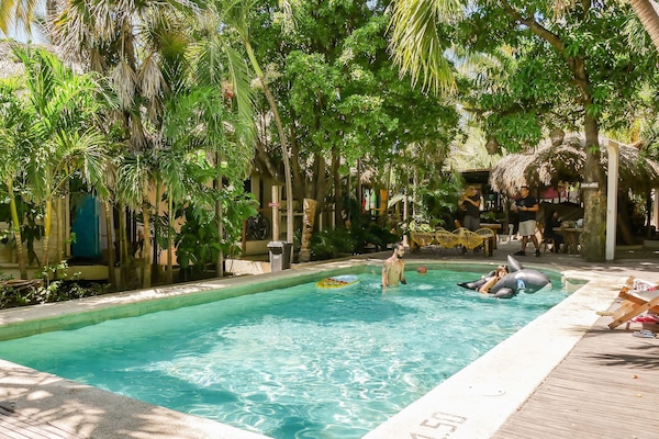 2 outdoor pools, open 7:00 AM to 8:00 PM, sun loungers