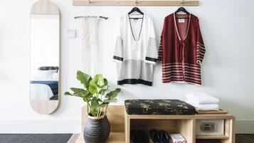 In-room safe, desk, laptop workspace, soundproofing