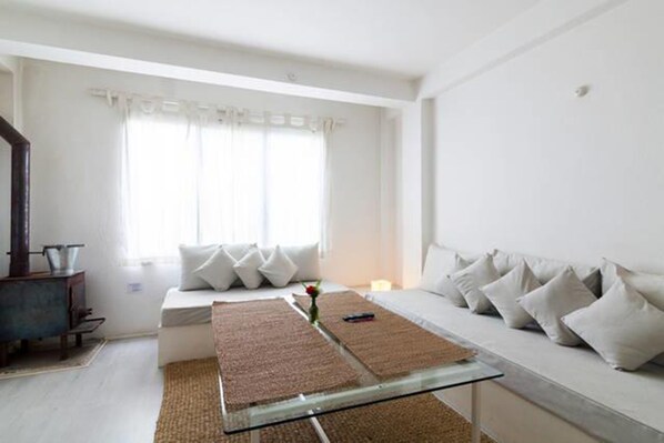 Comfort Apartment, 2 Queen Beds, Balcony | Interior - Four Red Doors Apartments (Kathmandu)