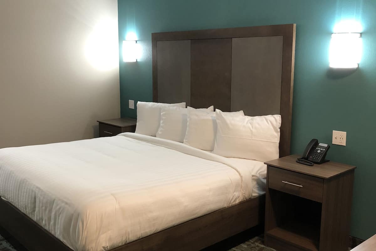 premium bedding, desk, free wifi