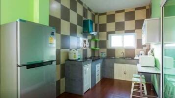 4-Bedroom Villa with Private Pool | Private kitchen | Full-sized fridge, microwave, stovetop, electric kettle
