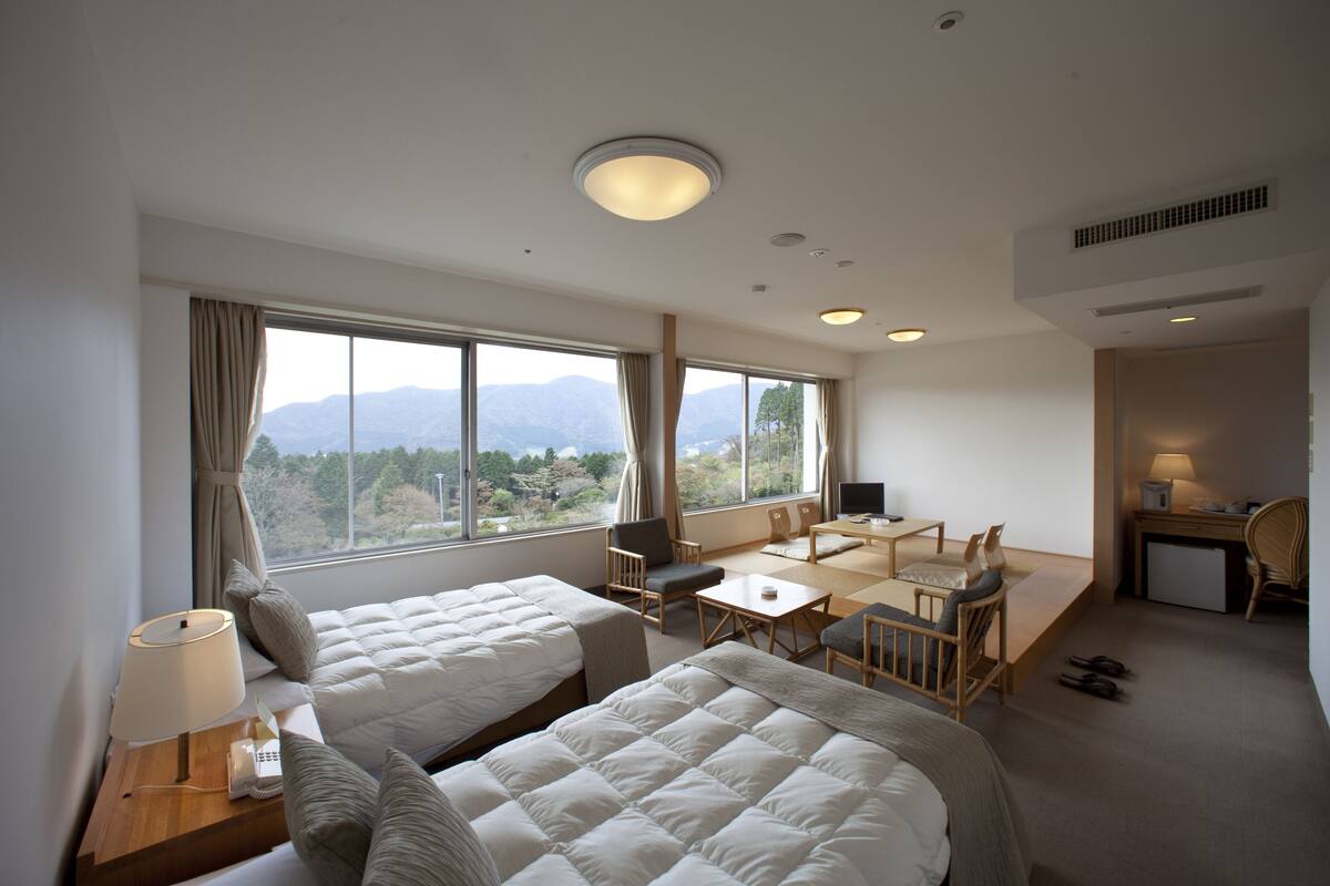 comfort twin room, non smoking, garden view (with tatami area) | view from room