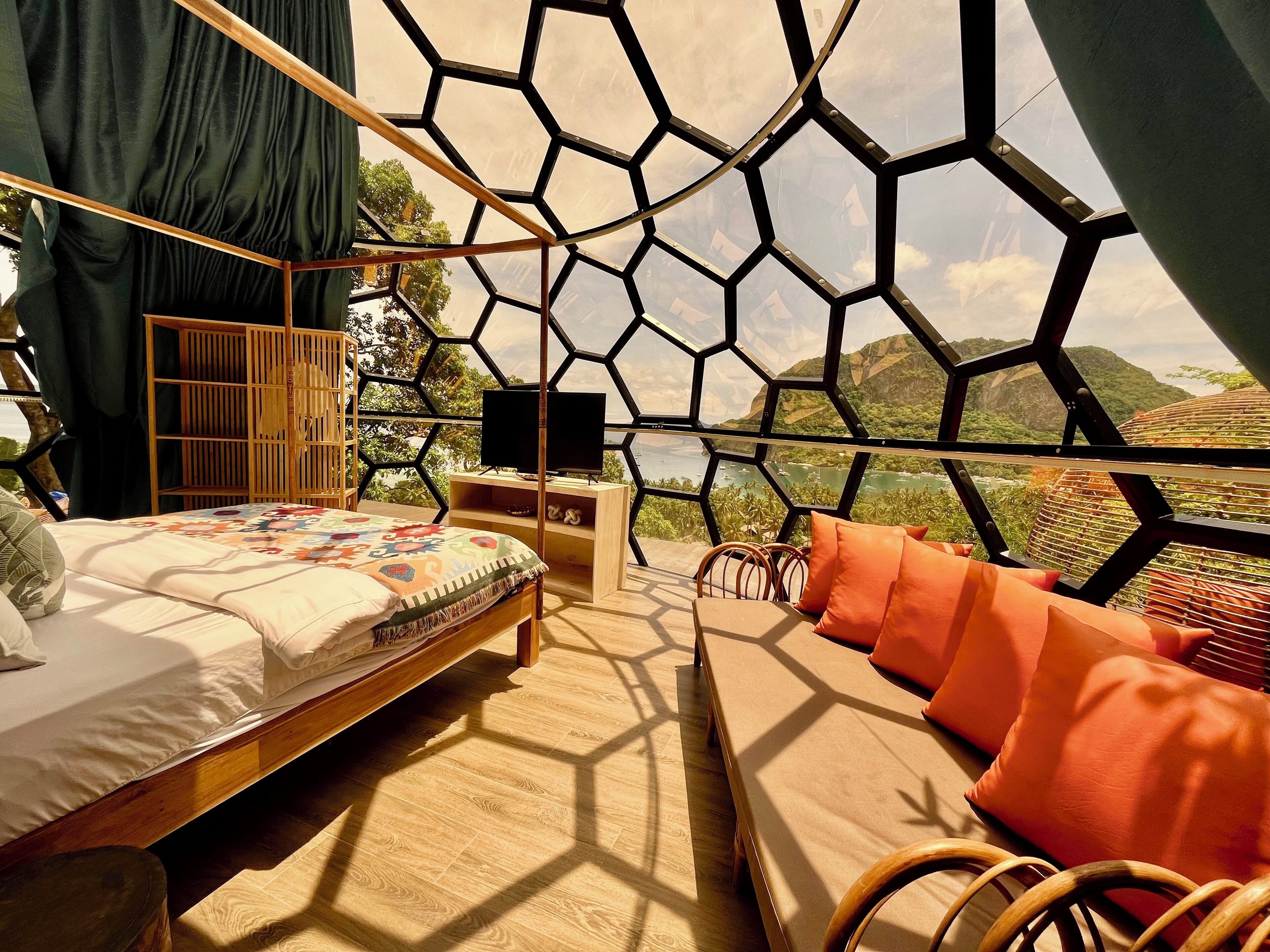 Tenda Luxury, vista mare | 1 camera, una cassaforte in camera, Wi-Fi gratuito, lenzuola